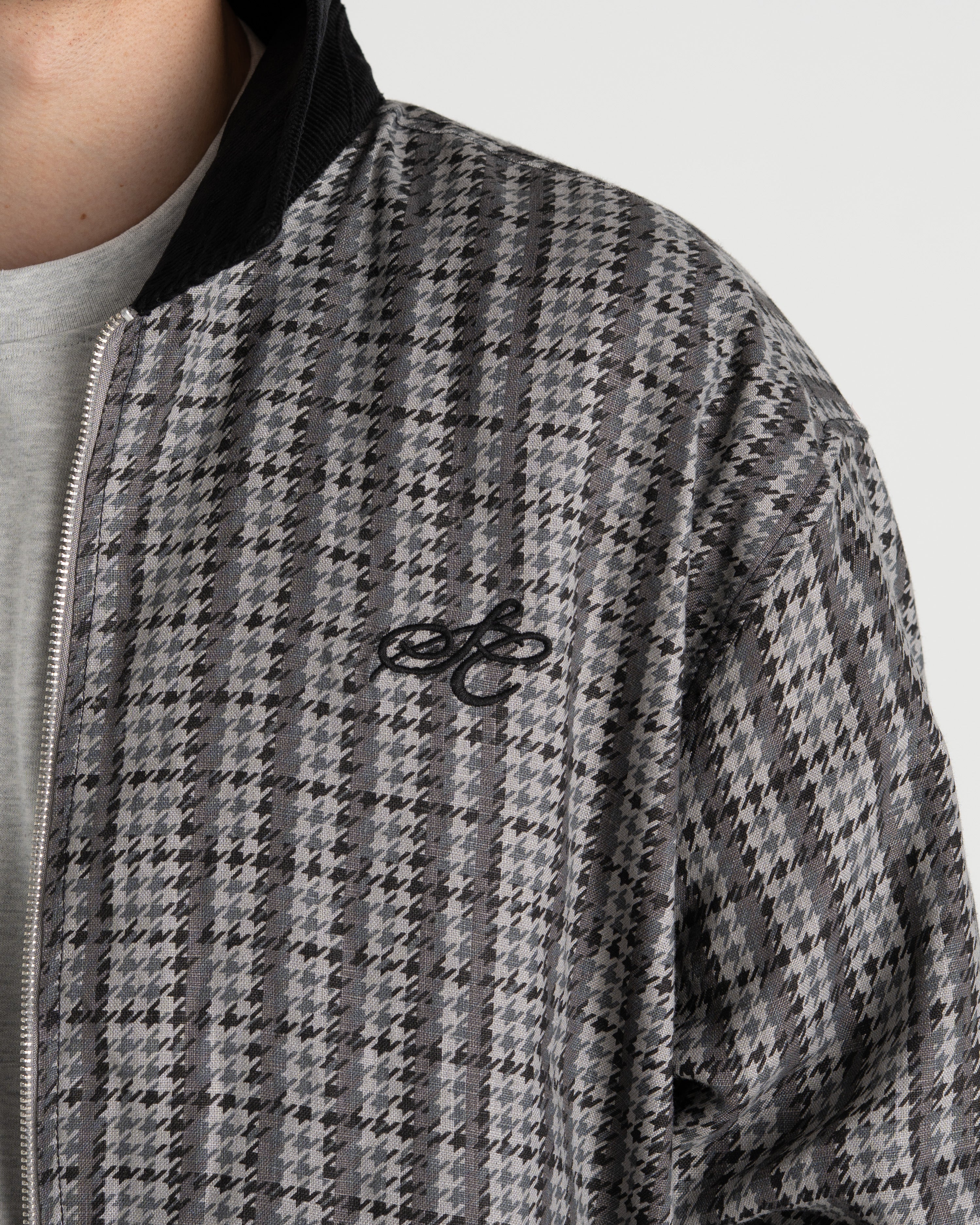 Houndstooth Jacket Black